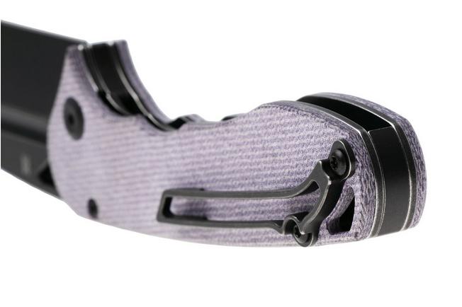 Bild für Tenable Knives Bömbur T1054A6 Blackwashed D2, Purple Micarta, Taschenmesser, Midgards Messer Design