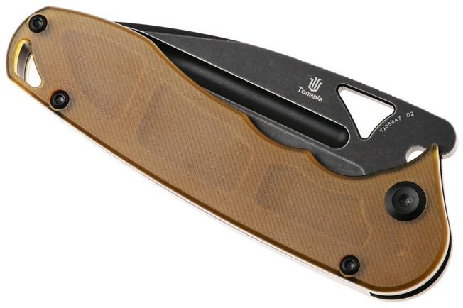 Bild für Tenable Knives Bömbur T1054A7 Blackwashed D2, PEI/Ultem, Taschenmesser, Midgards Messer Design