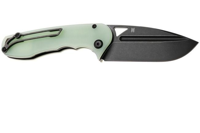 Bild für Tenable Knives Bömbur T1054A8 Blackwashed D2, Natural Jade G10, Taschenmesser, Midgards Messer Design