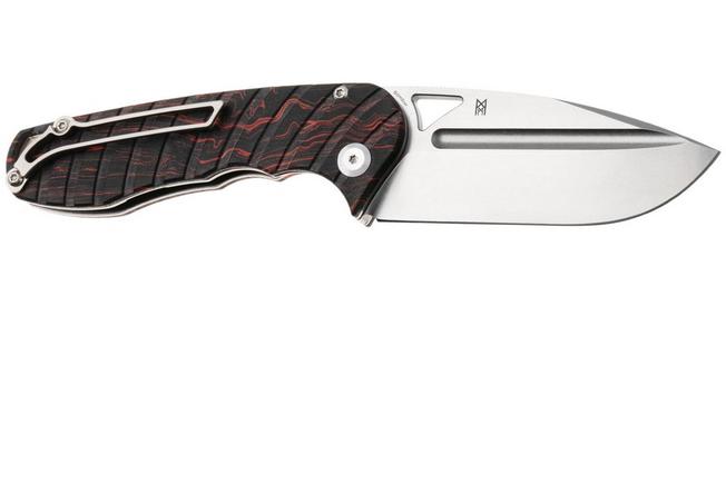 Bild für Tenable Knives Bömbur T1054C1 Stonewashed D2, Red Black G-Mascus, Taschenmesser, Midgards Messer Design