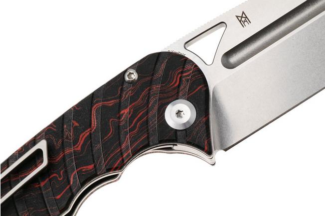 Bild für Tenable Knives Bömbur T1054C1 Stonewashed D2, Red Black G-Mascus, Taschenmesser, Midgards Messer Design