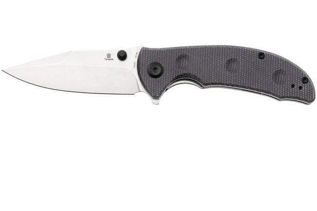 Bild für Tenable Knives Rei T1061A3 Stonewashed 14C28N, Black Micarta, Taschenmesser, Karambit Maker Design