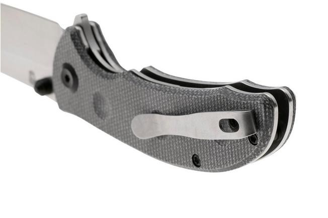 Bild für Tenable Knives Rei T1061A3 Stonewashed 14C28N, Black Micarta, Taschenmesser, Karambit Maker Design