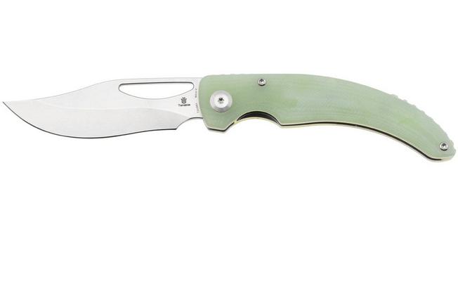 Afbeelding voor Tenable Knives Gideon T1119A3 Stonewashed Nitro-V, Jade G10, zakmes, Dead Sober design