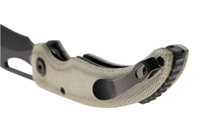 Afbeelding voor Tenable Knives Gideon T1119A6 Blackwashed Nitro-V, Green Micarta, zakmes, Dead Sober design