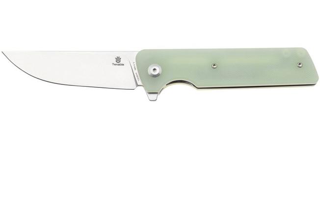 Afbeelding voor Tenable Knives Anomaly T2038A4 Stonewashed Nitro-V, Jade G10, zakmes, Pinkerton Knives design