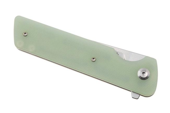 Afbeelding voor Tenable Knives Anomaly T2038A4 Stonewashed Nitro-V, Jade G10, zakmes, Pinkerton Knives design