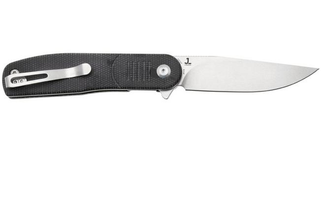 Bild für Tenable Knives Einar T2072A3 Stonewashed Nitro-V, Black Micarta, Taschenmesser, Justin Lundquist Design