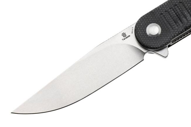 Bild für Tenable Knives Einar T2072A3 Stonewashed Nitro-V, Black Micarta, Taschenmesser, Justin Lundquist Design