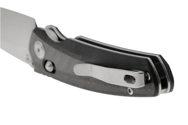 Afbeelding voor Tenable Knives Raven T2109V1 Stonewashed 14C28N, Twill Carbon Fiber, zakmes, Black Bird Blades design