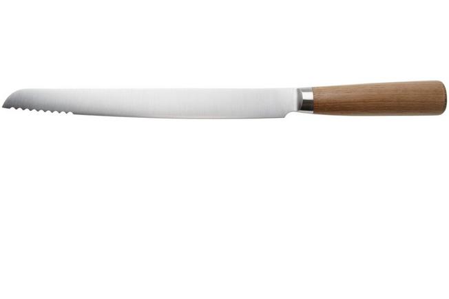 Afbeelding voor Tadafusa Hocho Kobo HK-1, SKD11 sanmai, kastanjehout, broodmes, 24.5 cm