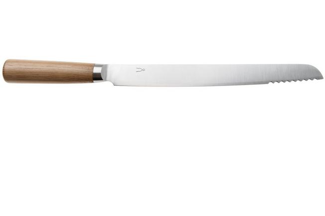 Afbeelding voor Tadafusa Hocho Kobo HK-1, SKD11 sanmai, kastanjehout, broodmes, 24.5 cm