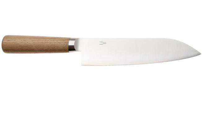 Afbeelding voor Tadafusa Hocho Kobo HK-2, SKD11 sanmai, kastanjehout, santoku, 17 cm
