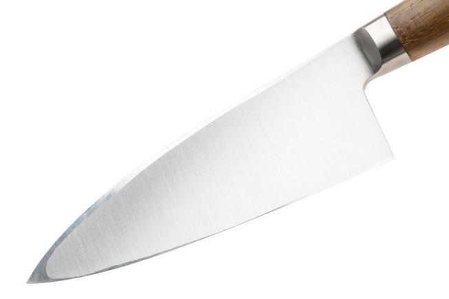 Afbeelding voor Tadafusa Hocho Kobo HK-6, SKD11 sanmai, kastanjehout, deba, 10.5 cm