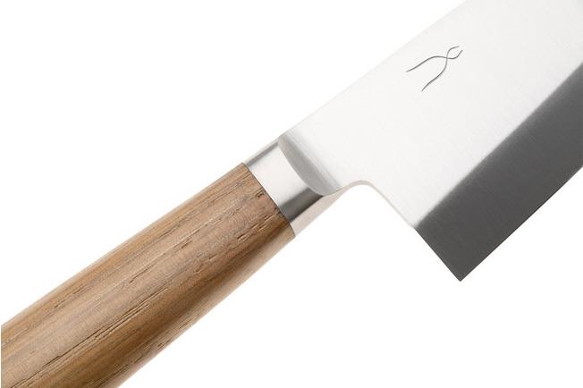 Afbeelding voor Tadafusa Hocho Kobo HK-6, SKD11 sanmai, kastanjehout, deba, 10.5 cm
