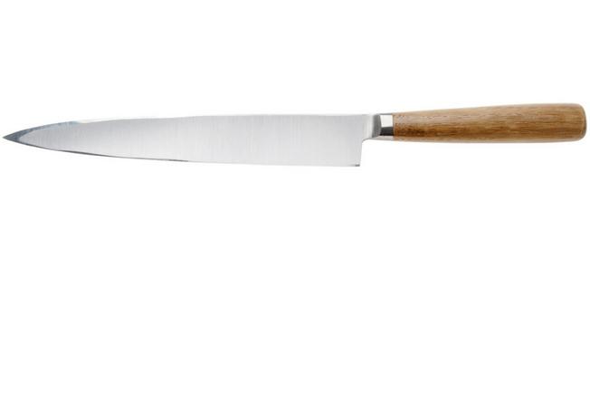 Afbeelding voor Tadafusa Hocho Kobo HK-7, SKD11 sanmai, kastanjehout, yanagiba, 21 cm