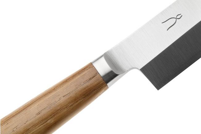 Afbeelding voor Tadafusa Hocho Kobo HK-7, SKD11 sanmai, kastanjehout, yanagiba, 21 cm