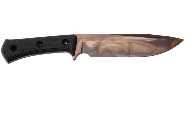 Immagine per TRC Knives Apocalypse, Elmax Apocalypse Finish, Black Canvas Micarta, coltello da sopravvivenza