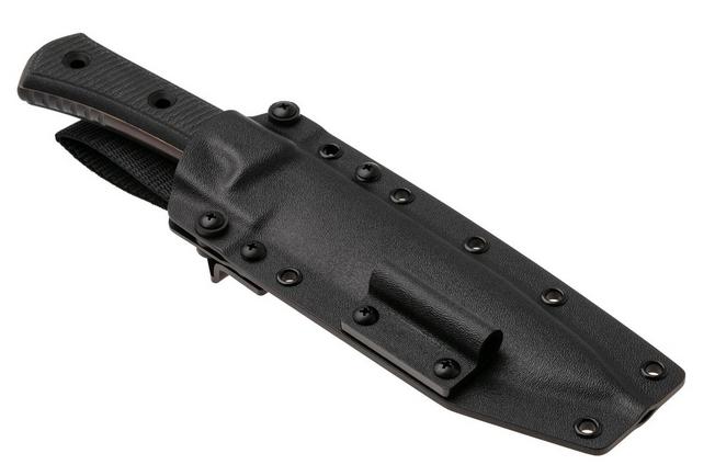 Immagine per TRC Knives Apocalypse, Elmax Apocalypse Finish, Black Canvas Micarta, coltello da sopravvivenza