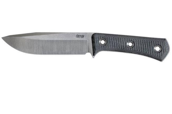 Obraz dla Nóż z głownią stałą TRC Knives Apocalypse Prime, AP-PRIME-BCM, Satin Elmax, Black Canvas Micarta