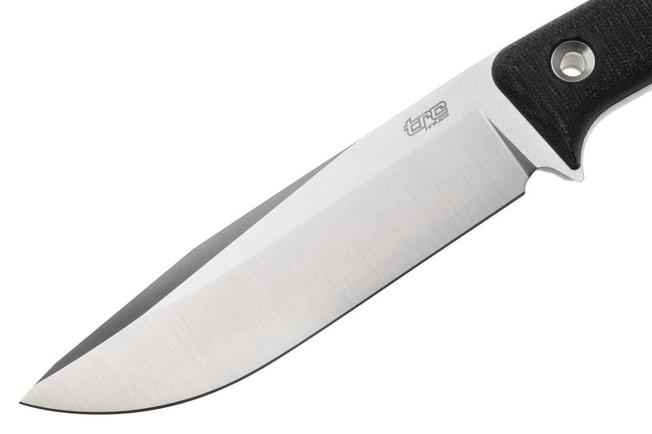 Image pour TRC Knives Apocalypse Prime, AP-PRIME-BCM, Satin Elmax, Black Canvas Micarta, couteau fixe