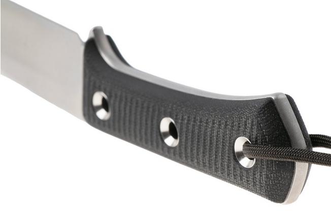 Image pour TRC Knives Apocalypse Prime, AP-PRIME-BCM, Satin Elmax, Black Canvas Micarta, couteau fixe