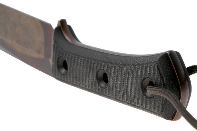 Afbeelding voor TRC Knives Apocalypse Prime APOP-PA-EL-BCM-K Post Apocalyptic Elmax, Black Canvas Micarta, vaststaand mes