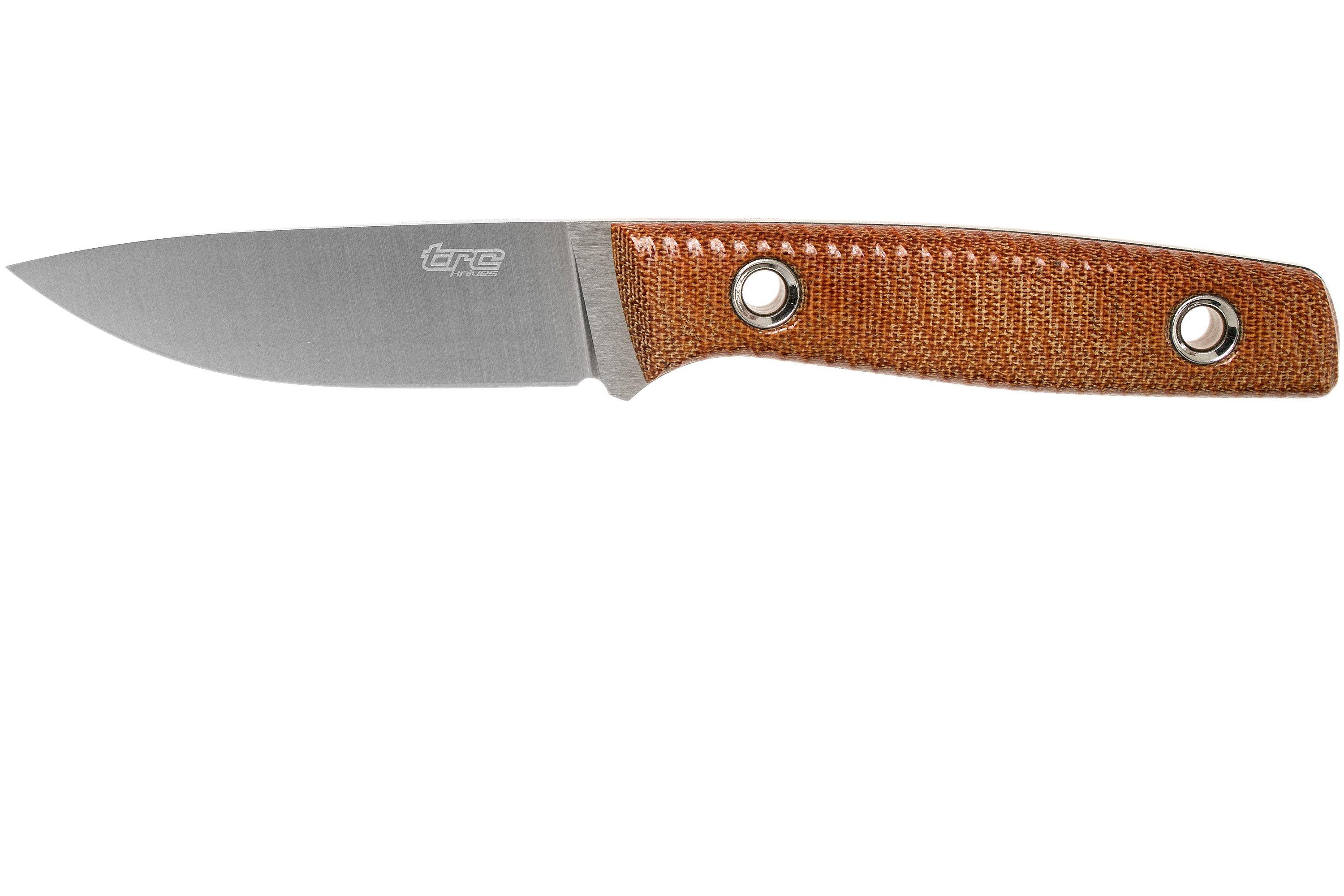 TRC Knives Classic Freedom, FFG, Brown Canvas Micarta outdoor 