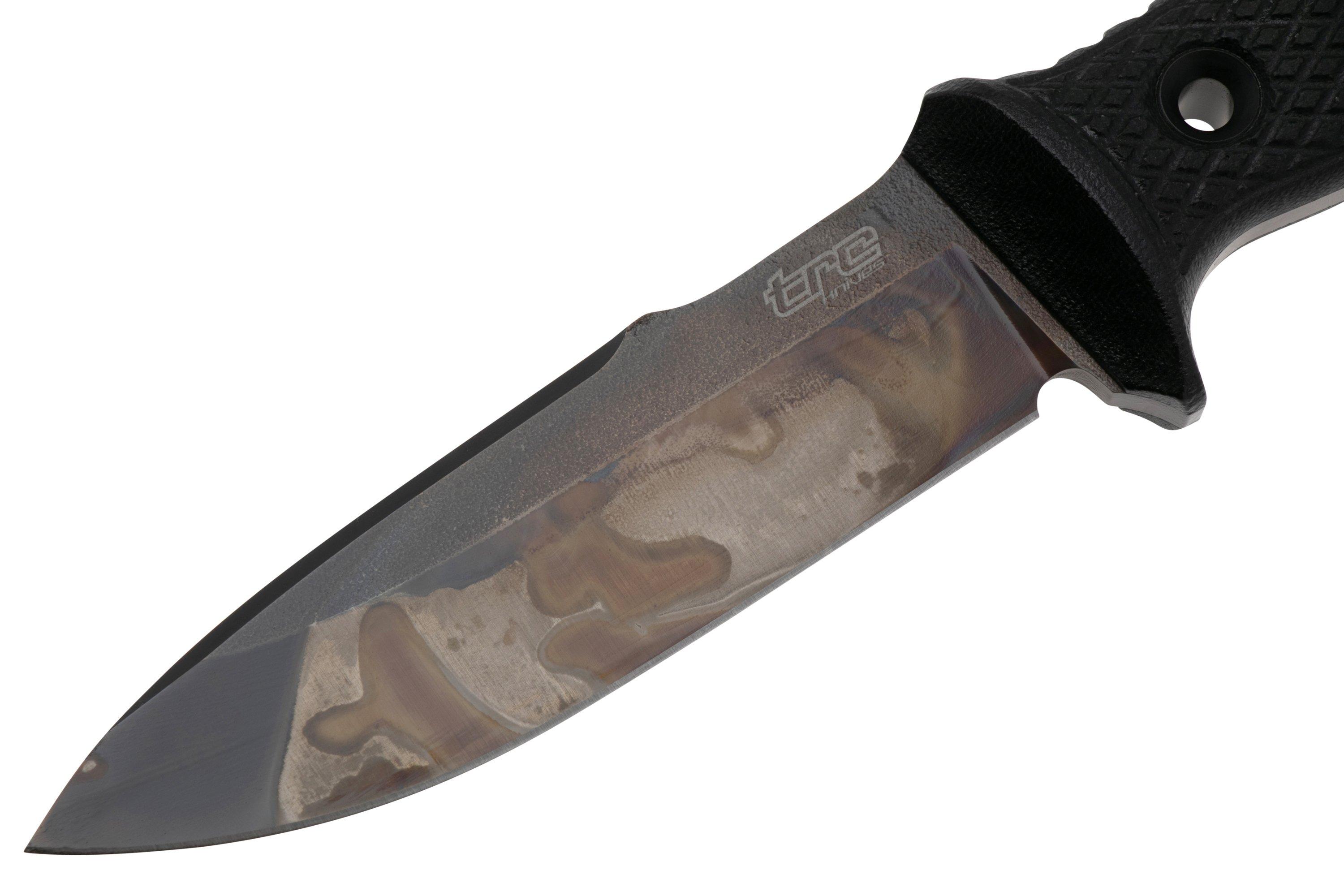 TRC M-1SL Apocalyptic Finish M390, Black Canvas Micarta, Kydex Sheath ...