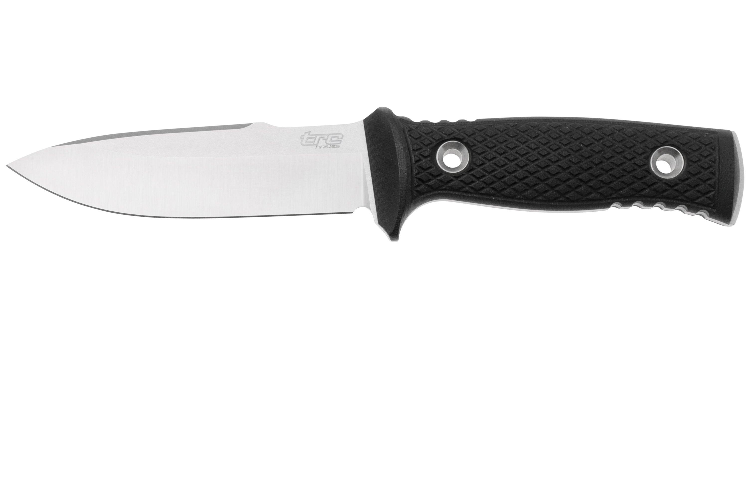 TRC Knives M-1SL Stonewashed M390, Black G10, cuchillo de supervivencia ...