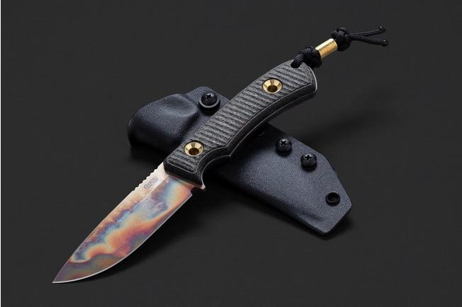 Afbeelding voor TRC Knives Polheim PLH-APO-BCM Apocalyptic CPM Magnacut, Black Canvas Micarta, survivalmes