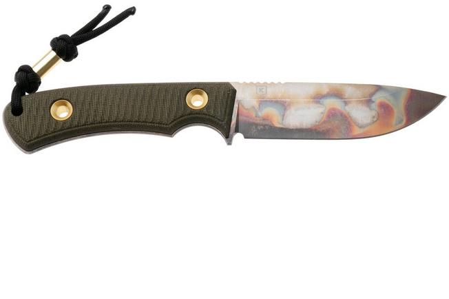 Afbeelding voor TRC Knives Polheim PLH-APO-GCM, Apocalyptic CPM MagnaCut, Green Canvas Micarta, Knivesandtools Exclusive, survivalmes