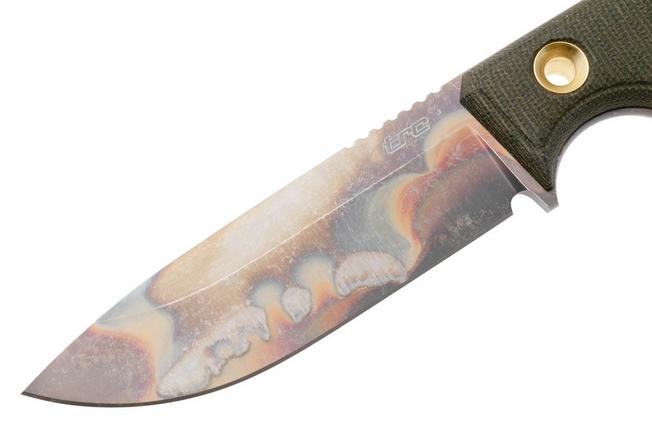 Afbeelding voor TRC Knives Polheim PLH-APO-GCM, Apocalyptic CPM MagnaCut, Green Canvas Micarta, Knivesandtools Exclusive, survivalmes