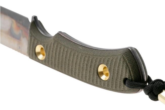 Afbeelding voor TRC Knives Polheim PLH-APO-GCM, Apocalyptic CPM MagnaCut, Green Canvas Micarta, Knivesandtools Exclusive, survivalmes