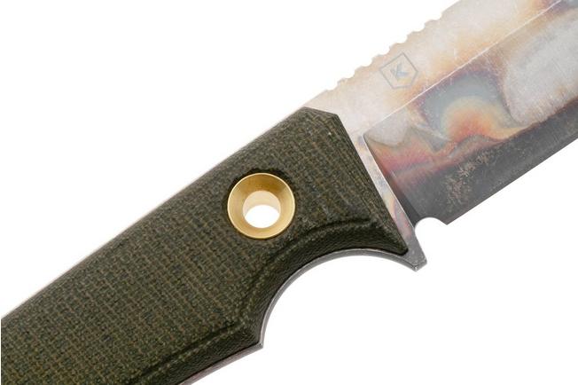 Afbeelding voor TRC Knives Polheim PLH-APO-GCM, Apocalyptic CPM MagnaCut, Green Canvas Micarta, Knivesandtools Exclusive, survivalmes