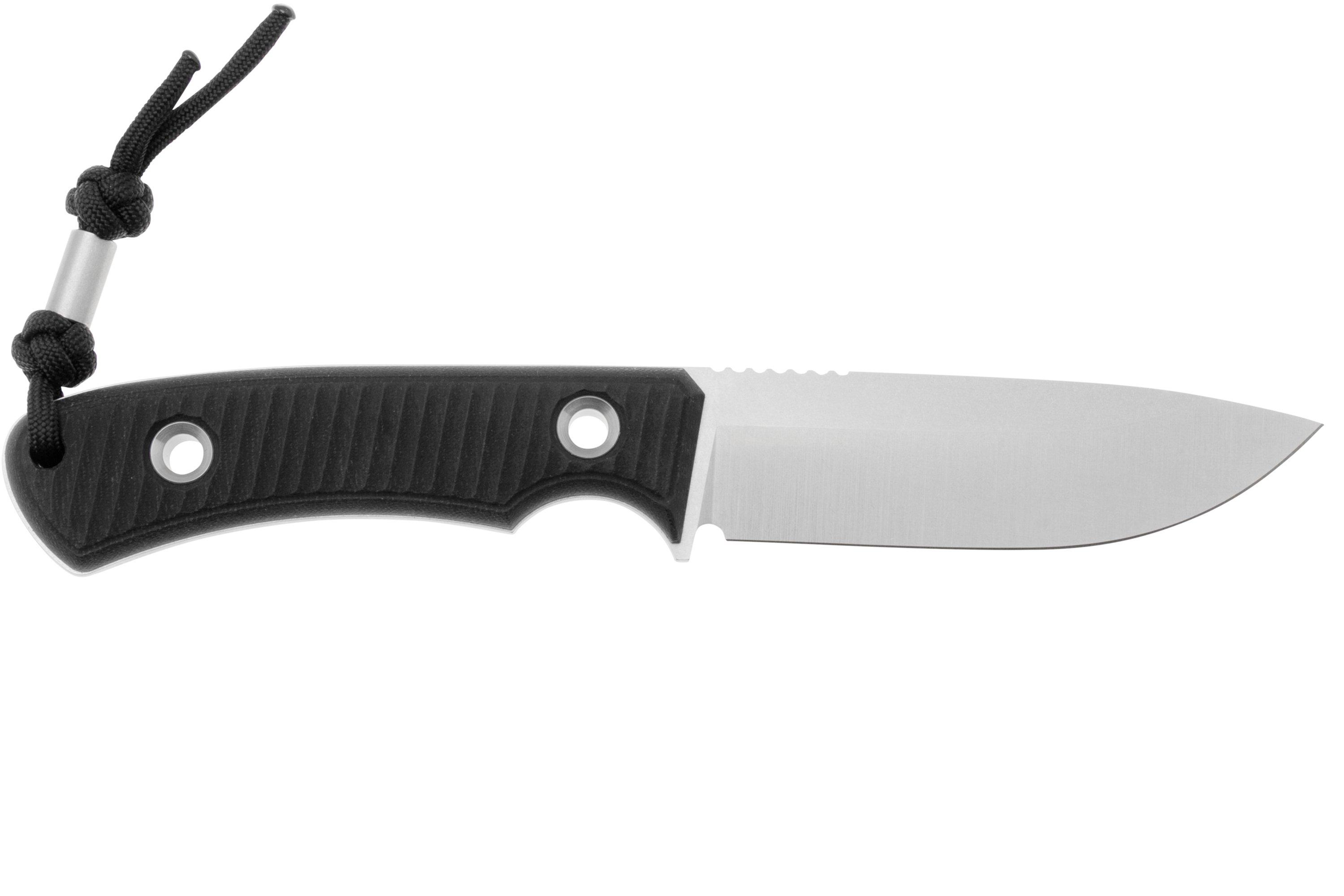 TRC Knives Polheim Magnacut Black Canvas Micarta, survival knife