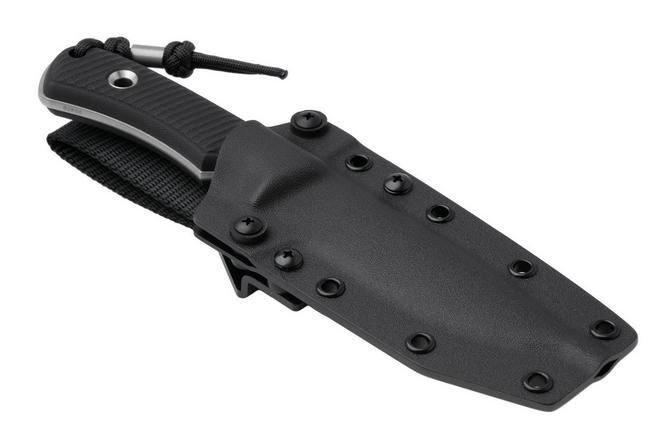 Image for TRC Knives South Pole, Satin Magnacut, Black Canvas Micarta, survival knife
