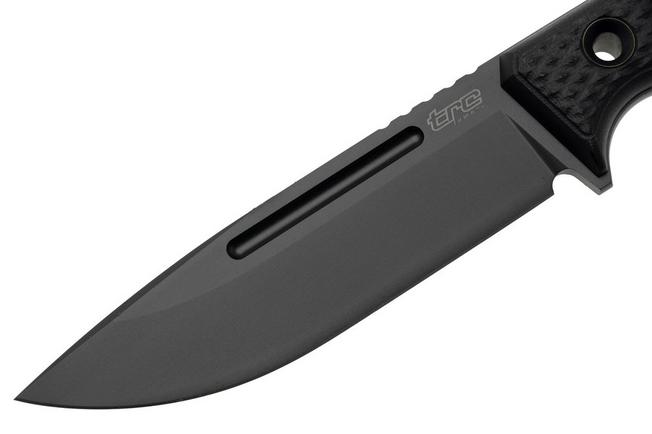 Image pour TRC Knives South Pole, Black DLC Vanadis 4 Extra, Black G10, couteau de survie