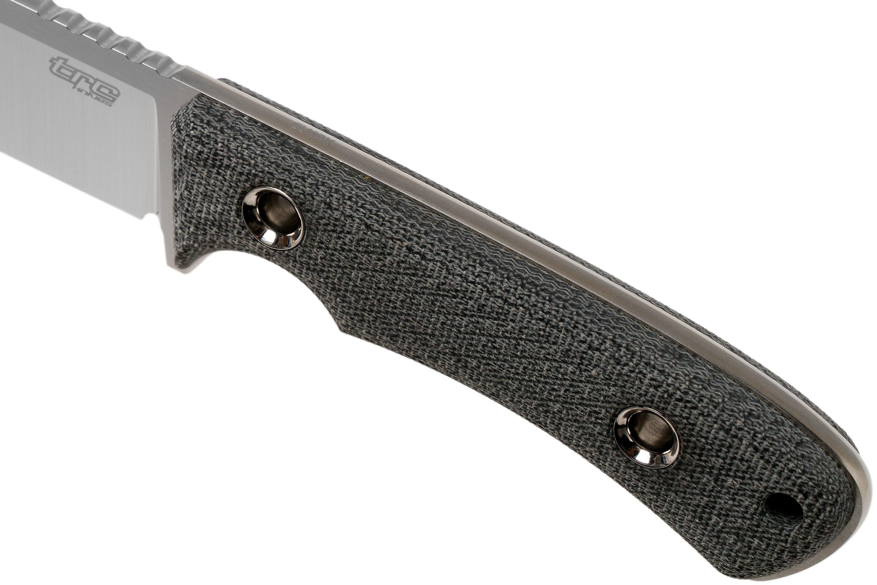 TRC Knives South Pole, Elmax, Black Canvas micarta, cuchillo de 