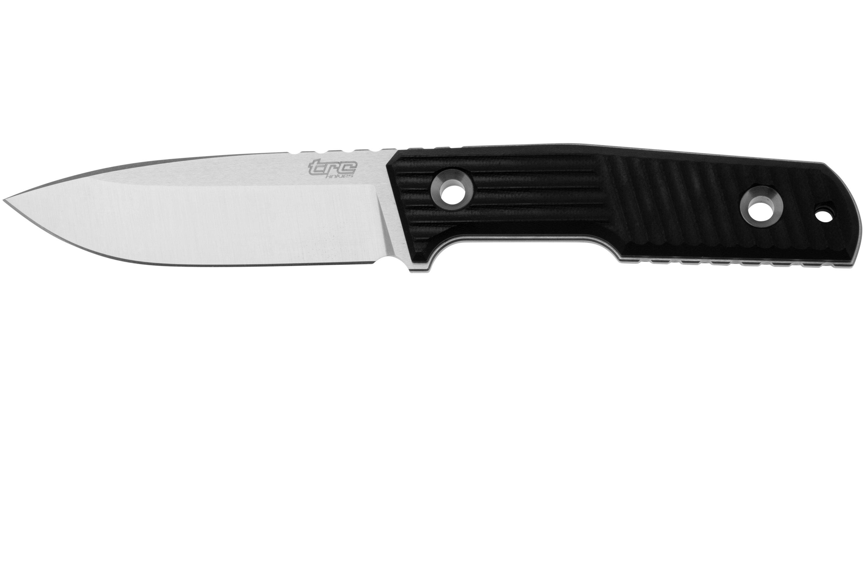 TRC Knives Urban Tactical, Elmax Satin, Black G10 coltello da