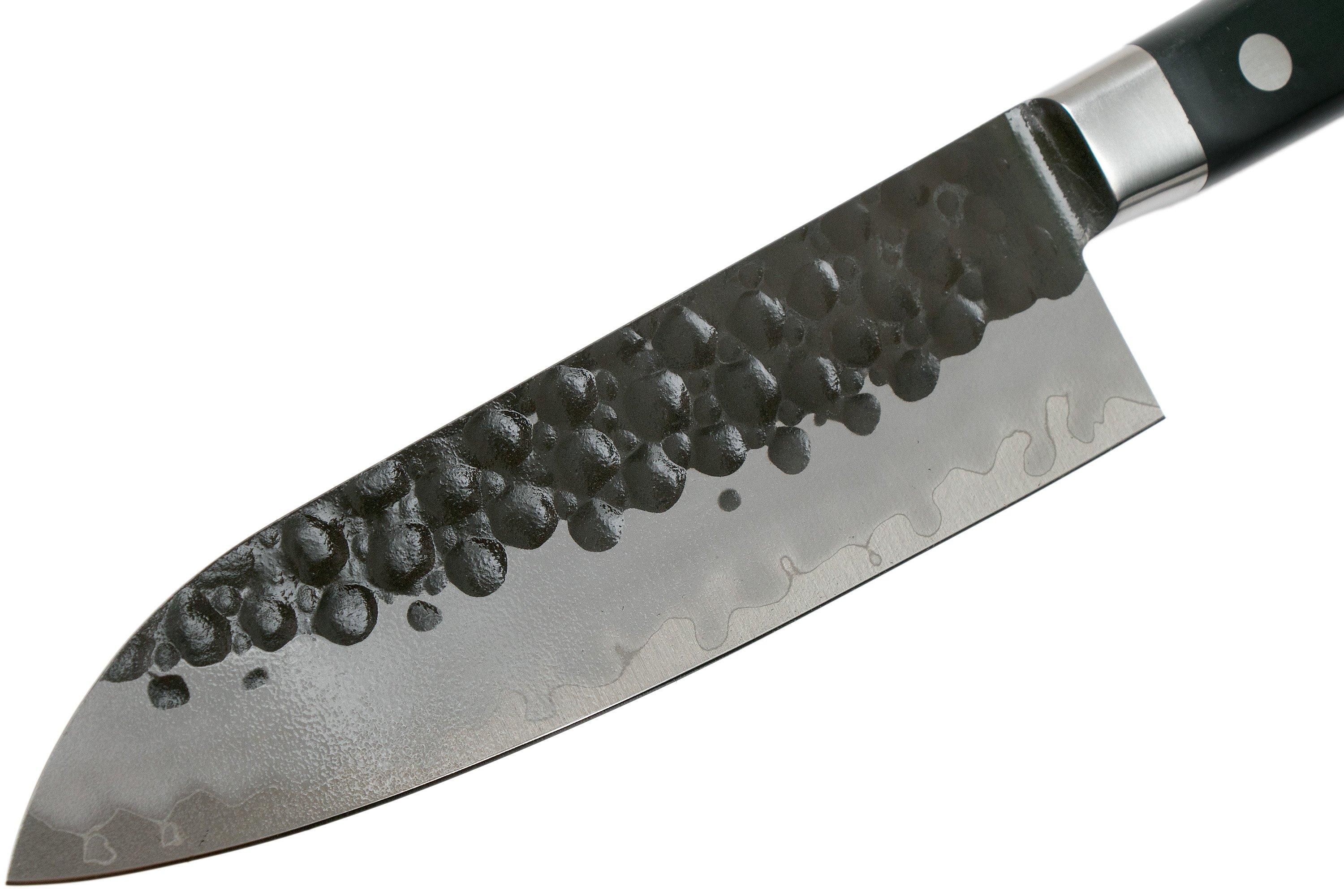 Tojiro DP santoku de hoja martillada de 3-capas 17 cm, F-1102 | Compras ...