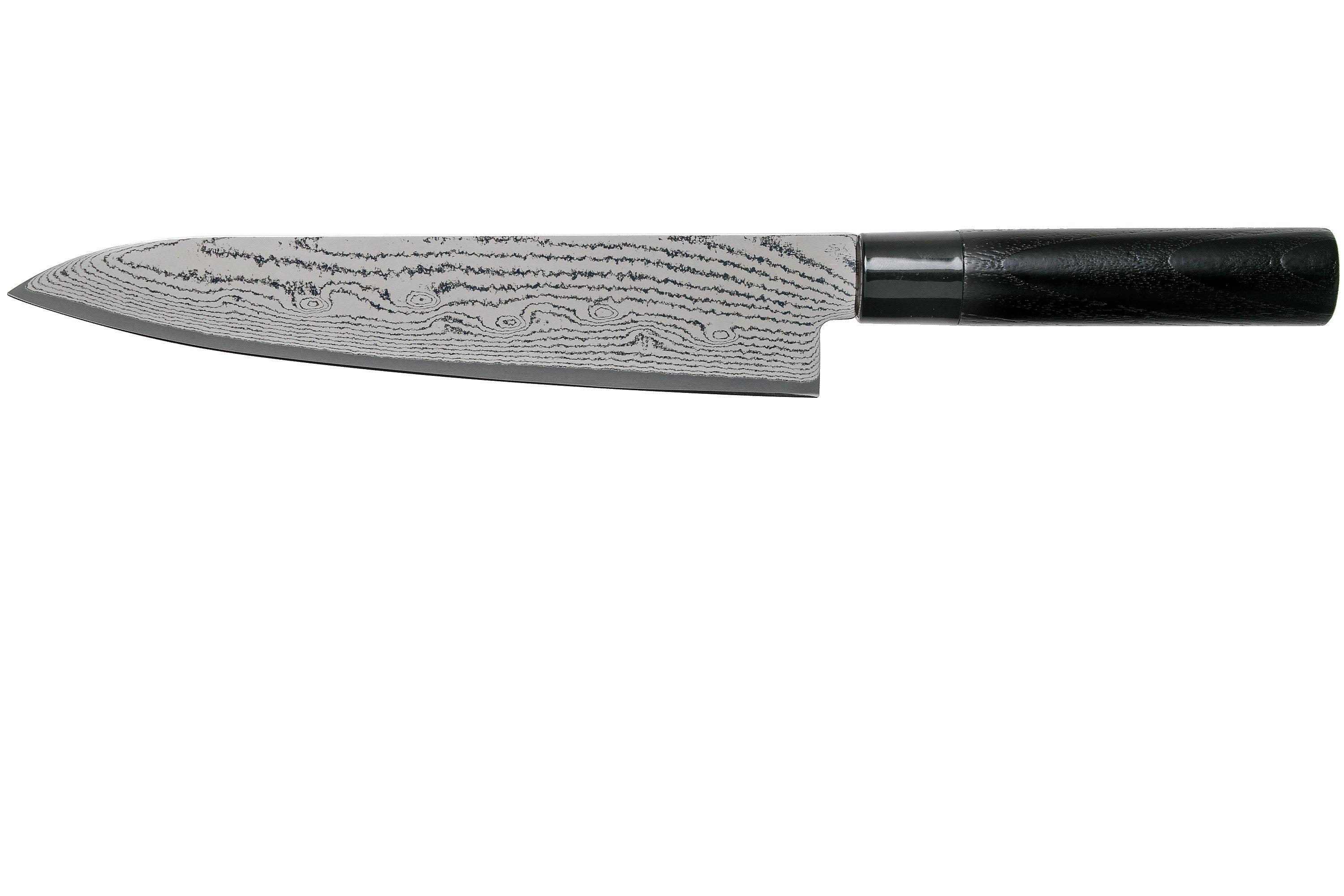 Tojiro Sippu Black Damast Kochmesser 24 cm, FD-1595 | Günstiger shoppen ...