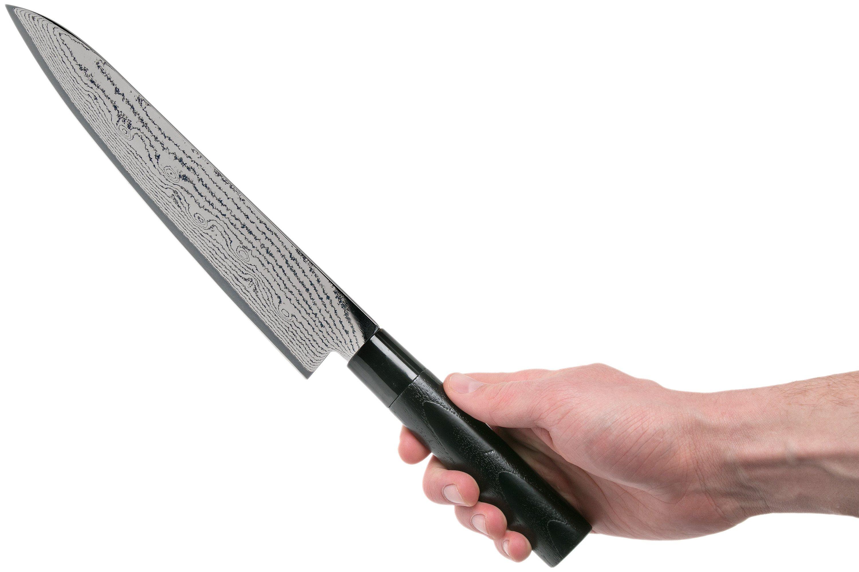 Tojiro Shippu Black damast chef's knife 24 cm, FD-1595 | Advantageously ...