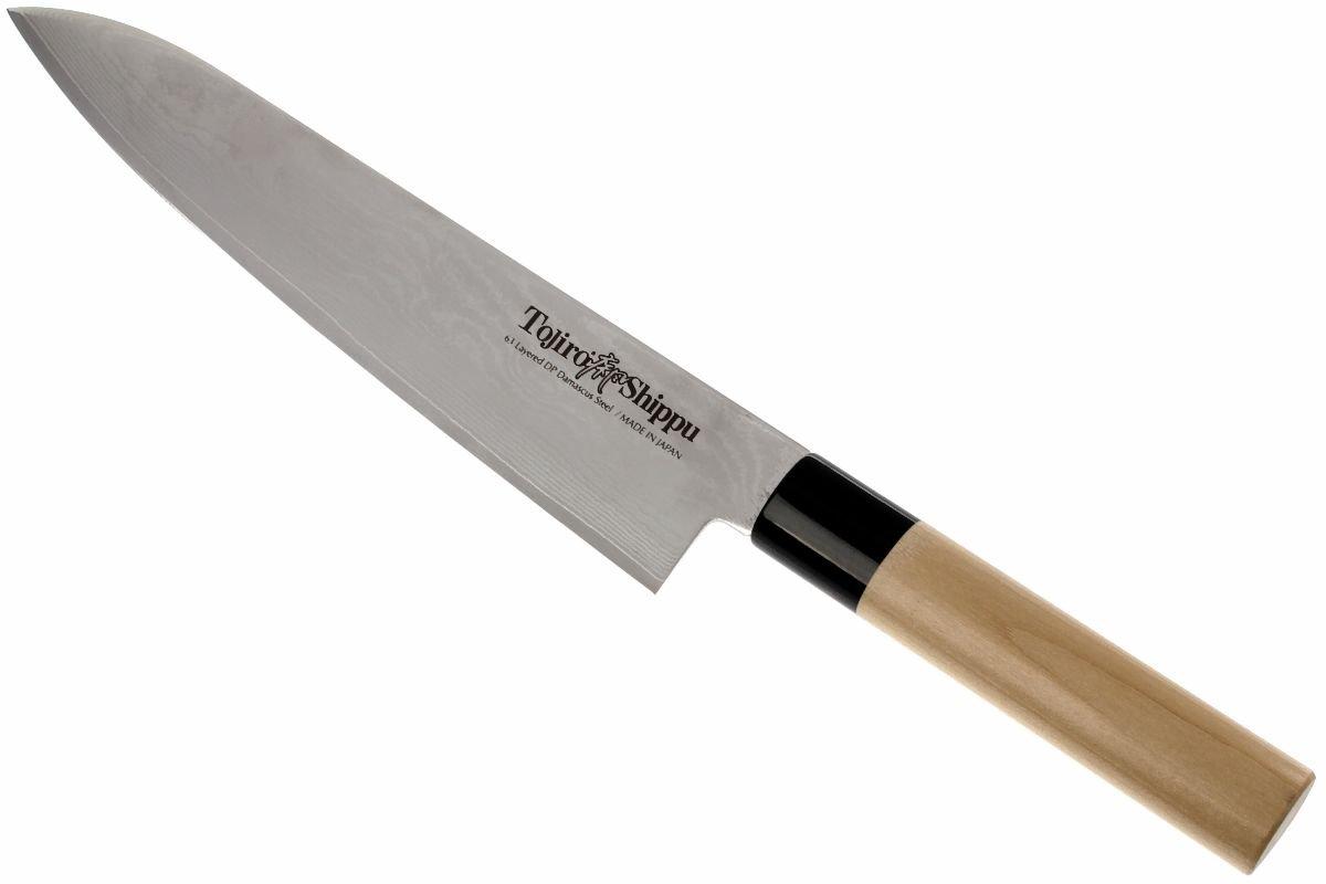 Tojiro Sippu 63 Lagen Damast, Kochmesser 24 cm | Günstiger shoppen bei ...