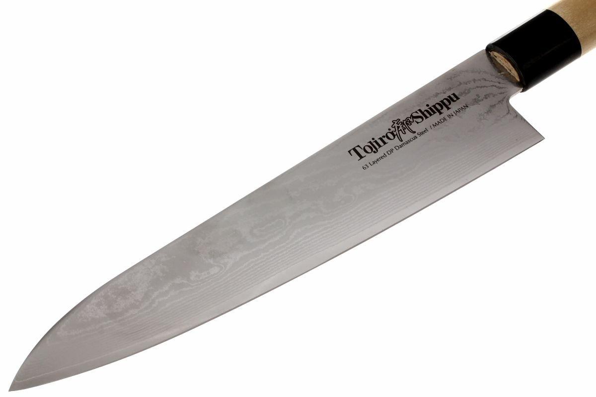 Tojiro Sippu 63 Lagen Damast, Kochmesser 24 cm | Günstiger shoppen bei ...