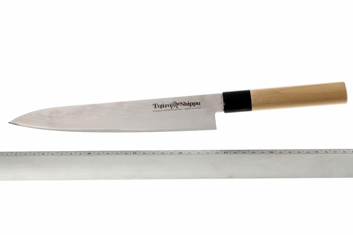 Tojiro Sippu 63 Lagen Damast, Kochmesser 24 cm | Günstiger shoppen bei ...