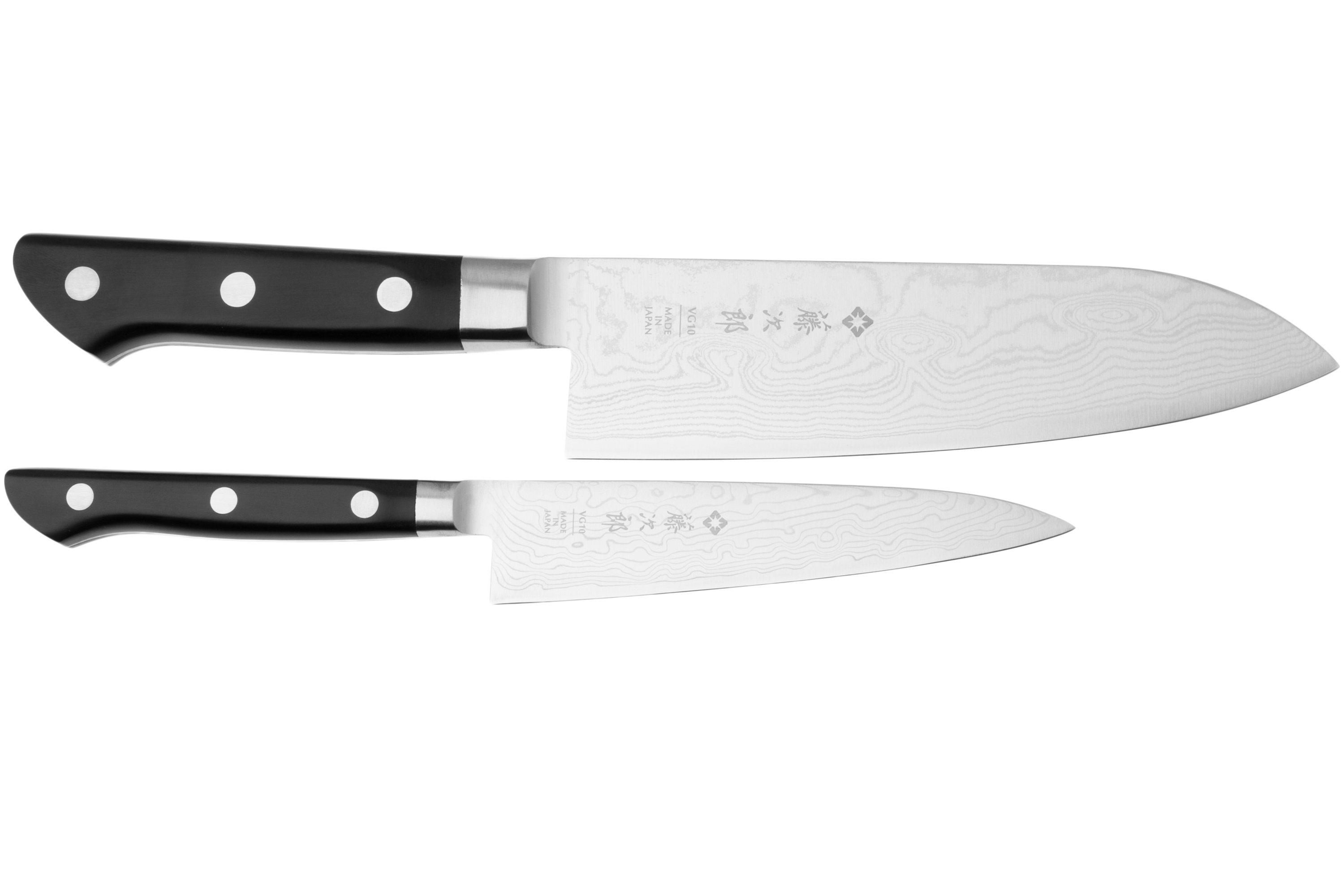Tojiro Pro PRO63-GIFTSET, 63-layer, Damascus/VG10, 2-piece knife