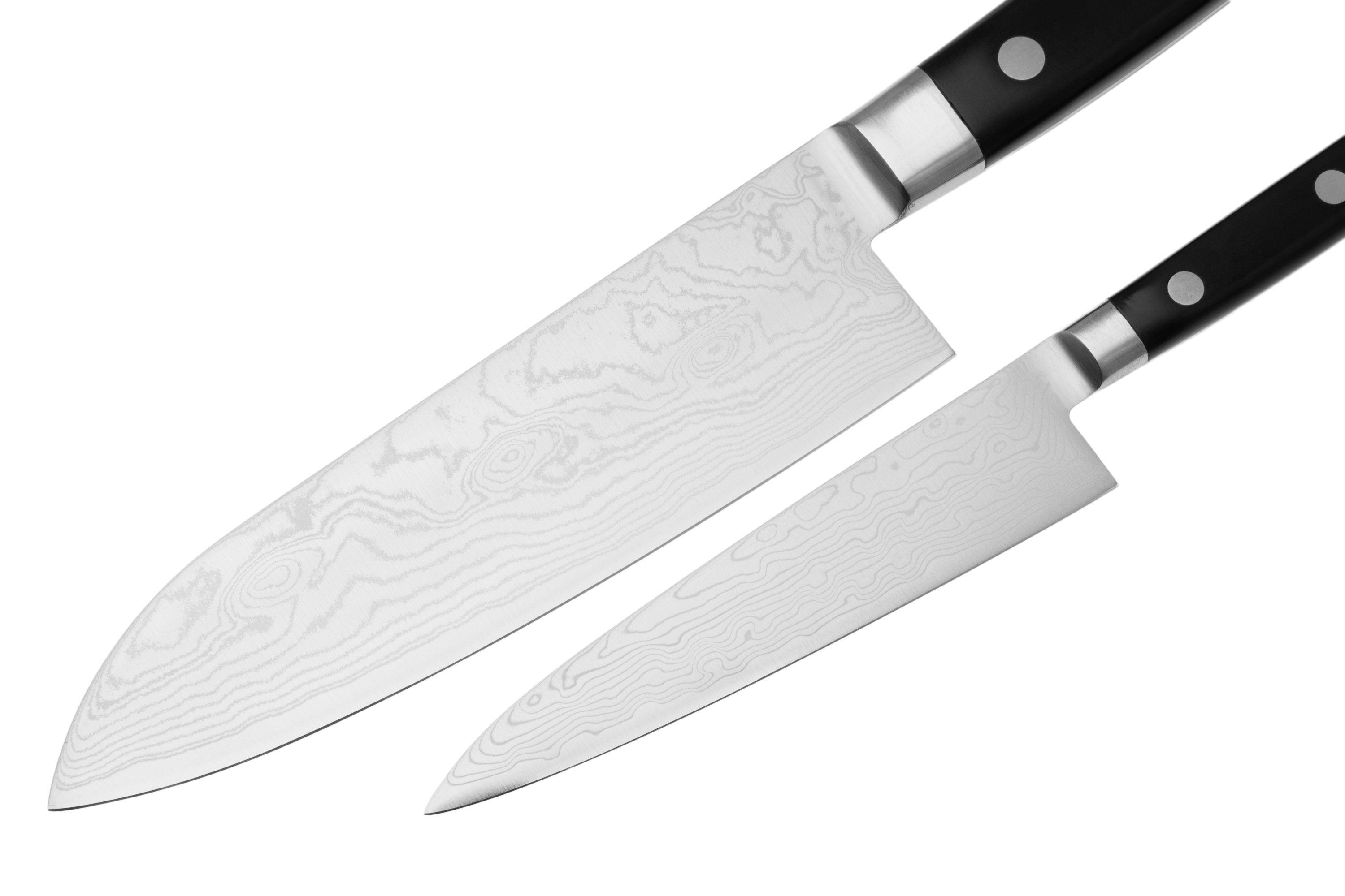 Tojiro Pro PRO63-GIFTSET, 63-layer, Damascus/VG10, 2-peças conjunto de ...