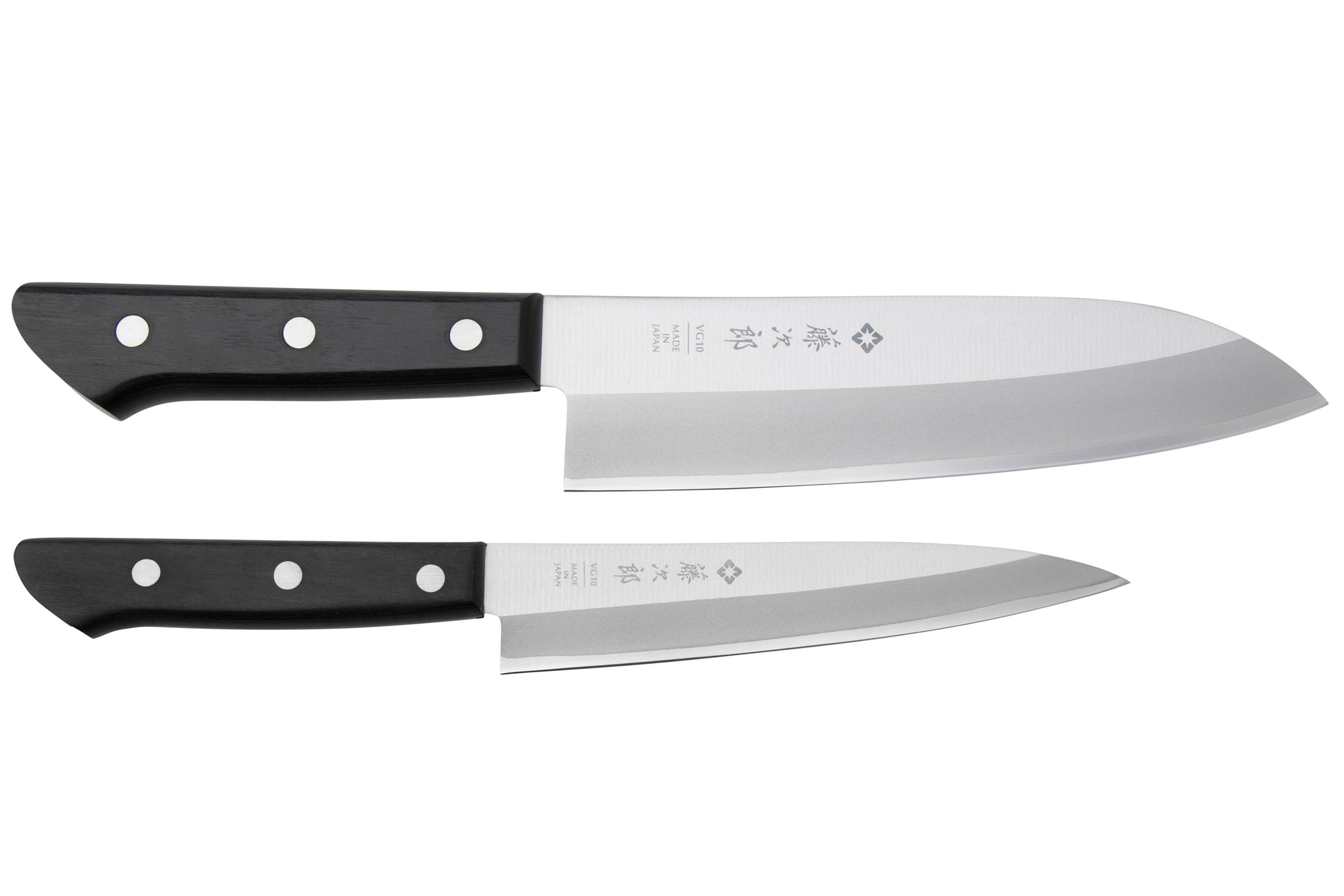 Tojiro Basic TBS-200, 2-piece knife set, santoku, petty ...