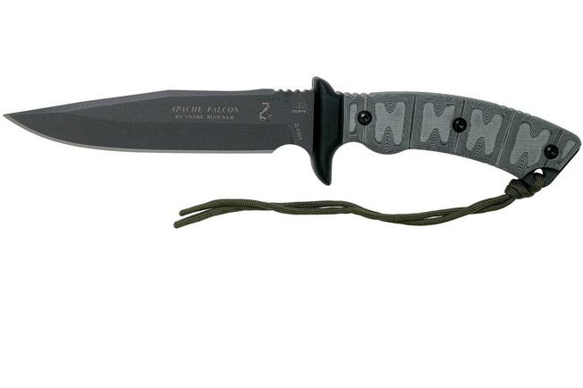 TOPS Knives Apache Falcon AFAL-01 survival knife, Snake Blocker 